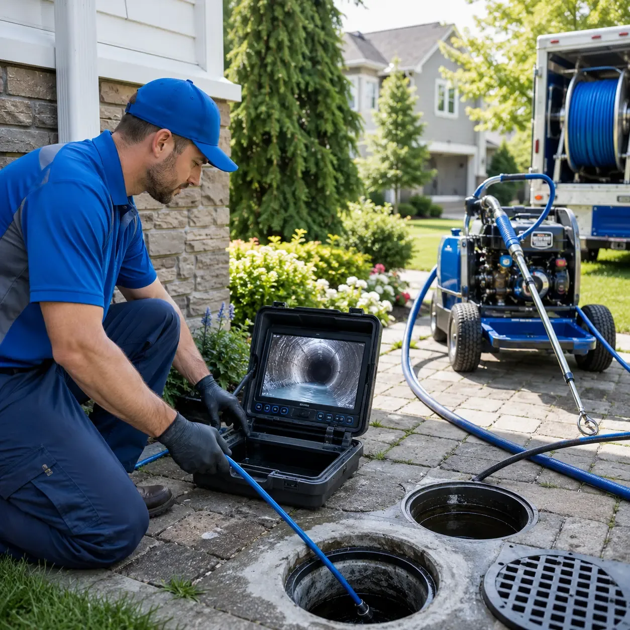 Outdoor drain cleaning professionals serving Enon Valley, PA